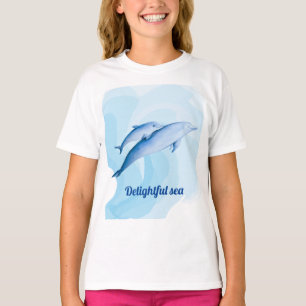 Verbazingwekkend zee met dolfijnen t-shirt
