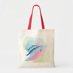 Verbazingwekkend zee met dolfijnen tote bag