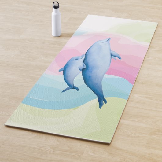 Verbazingwekkend zee met dolfijnen yogamat (In situ)