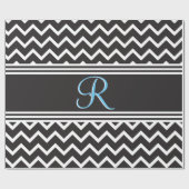 Verbazingwekkend zwart-wit Zigzag Wrapping Paper Cadeaupapier (Vlak)