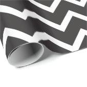 Verbazingwekkend zwart-wit Zigzag Wrapping Paper Cadeaupapier (Rol Hoek)