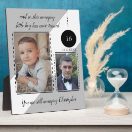 Verbazingwekkende 16e geboortedag gray foto's fotoplaat