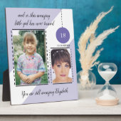 Verbazingwekkende 18e geboortedatum paarse foto's fotoplaat (Zijkant)