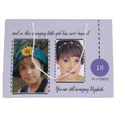 Verbazingwekkende 18e geboortedatum paarse foto's groot cadeauzakje (Voorkant)