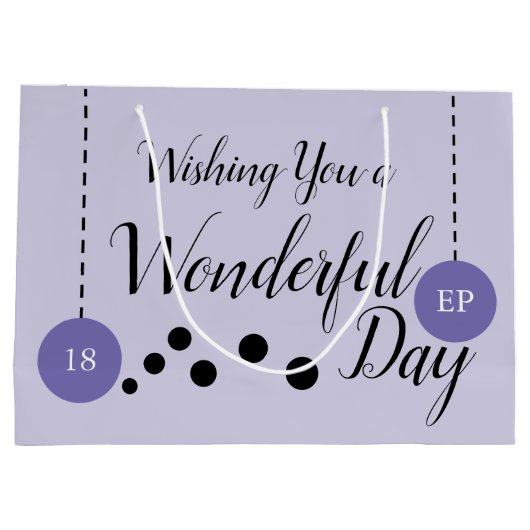 Verbazingwekkende 18e geboortedatum paarse foto's groot cadeauzakje (Achterkant)