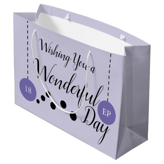 Verbazingwekkende 18e geboortedatum paarse foto's groot cadeauzakje (Achterkant Gekanteld)