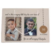 Verbazingwekkende 30e geboortedatum beige bruine f groot cadeauzakje (Voorkant)