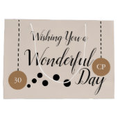 Verbazingwekkende 30e geboortedatum beige bruine f groot cadeauzakje (Achterkant)