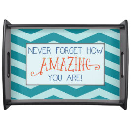 Verbazingwekkende aanmoediging met Blauwgroen Chev Dienblad