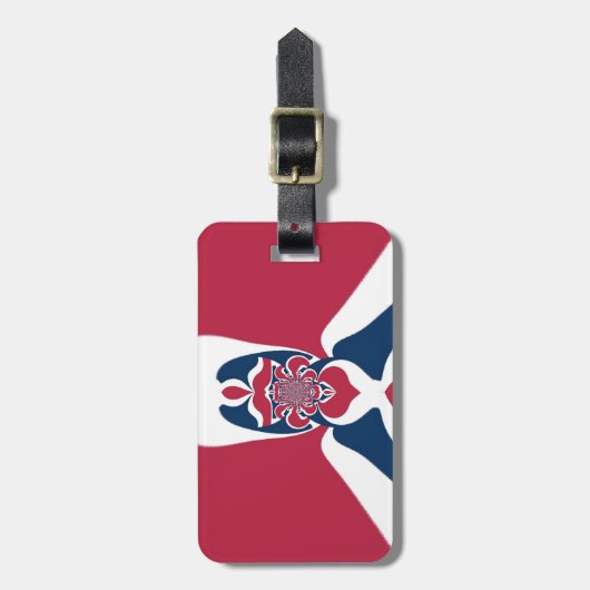 Verbazingwekkende Abstracte E.T. Art Print Bagagelabel (Voorkant verticaal)