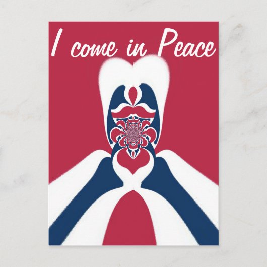 Verbazingwekkende Abstracte E.T. Art Print Briefkaart (Voorkant)