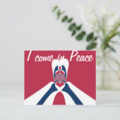 Verbazingwekkende Abstracte E.T. Art Print Briefkaart (Staand voorkant)