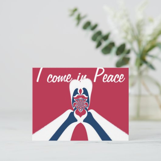 Verbazingwekkende Abstracte E.T. Art Print Briefkaart (Staand voorkant)