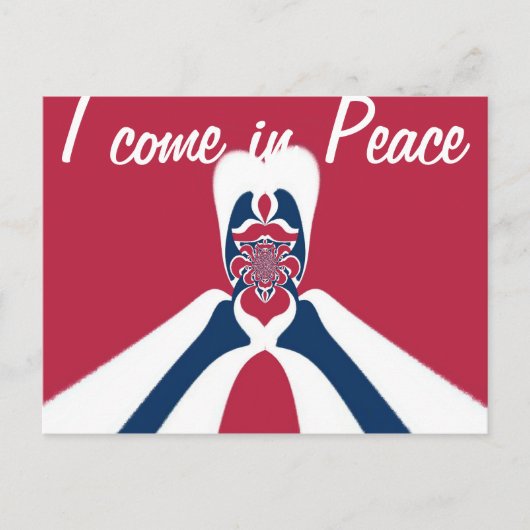 Verbazingwekkende Abstracte E.T. Art Print Briefkaart (Voorkant)