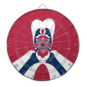 Verbazingwekkende Abstracte E.T. Art Print Dartbord (Voorkant)