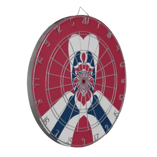 Verbazingwekkende Abstracte E.T. Art Print Dartbord (Voorkant Links)