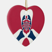 Verbazingwekkende Abstracte E.T. Art Print Keramisch Ornament (Rechts)