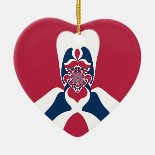 Verbazingwekkende Abstracte E.T. Art Print Keramisch Ornament (Voorkant)