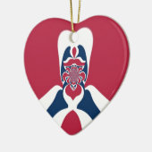 Verbazingwekkende Abstracte E.T. Art Print Keramisch Ornament (Links)