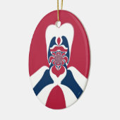 Verbazingwekkende Abstracte E.T. Art Print Keramisch Ornament (Links)