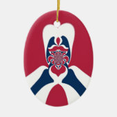 Verbazingwekkende Abstracte E.T. Art Print Keramisch Ornament (Voorkant)