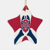 Verbazingwekkende Abstracte E.T. Art Print Keramisch Ornament (Rechts)