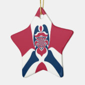 Verbazingwekkende Abstracte E.T. Art Print Keramisch Ornament (Links)