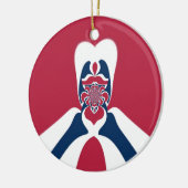 Verbazingwekkende Abstracte E.T. Art Print Keramisch Ornament (Links)