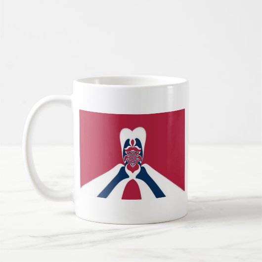 Verbazingwekkende Abstracte E.T. Art Print Koffiemok (Links)