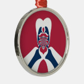 Verbazingwekkende Abstracte E.T. Art Print Metalen Ornament (Rechts)