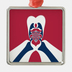 Verbazingwekkende Abstracte E.T. Art Print Metalen Ornament