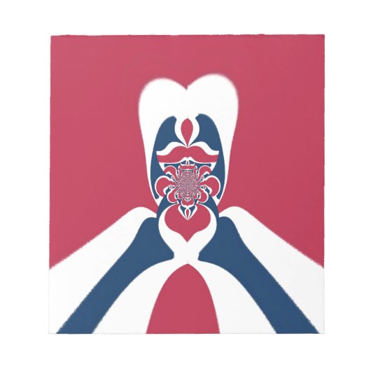 Verbazingwekkende Abstracte E.T. Art Print Notitieblok (Voorkant)