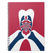 Verbazingwekkende Abstracte E.T. Art Print Notitieboek (Voorkant)