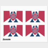 Verbazingwekkende Abstracte E.T. Art Print Rechthoekige Sticker (Vel)