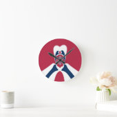 Verbazingwekkende Abstracte E.T. Art Print Ronde Klok (Huis)