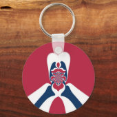 Verbazingwekkende Abstracte E.T. Art Print Sleutelhanger (Voorkant)