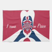 Verbazingwekkende Abstracte E.T. Art Print Theedoek (Horizontaal)