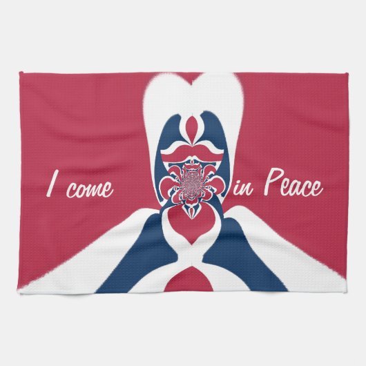 Verbazingwekkende Abstracte E.T. Art Print Theedoek (Horizontaal)