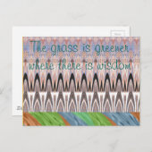 Verbazingwekkende Abstracte Pattern Art Print Briefkaart (Voorkant / Achterkant)