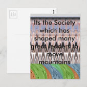 Verbazingwekkende Abstracte Pattern Art Print Briefkaart (Voorkant / Achterkant)