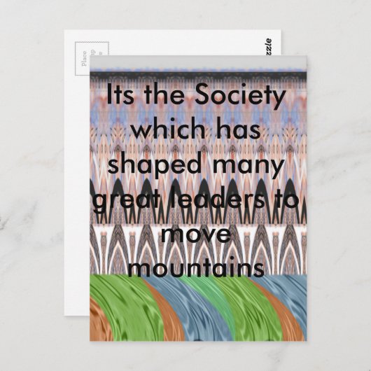 Verbazingwekkende Abstracte Pattern Art Print Briefkaart (Voorkant / Achterkant)