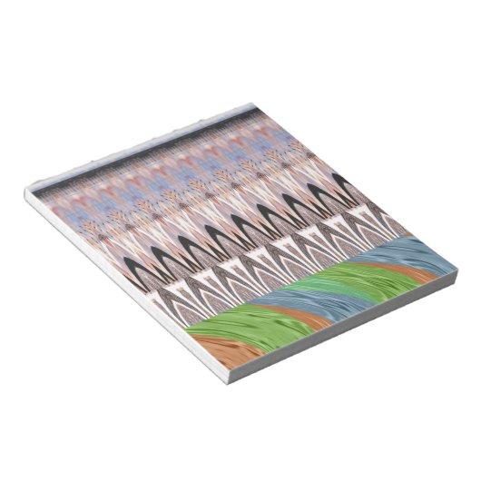 Verbazingwekkende Abstracte Pattern Art Print Notitieblok (Schuin)