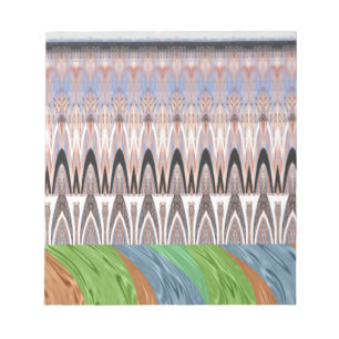 Verbazingwekkende Abstracte Pattern Art Print Notitieblok