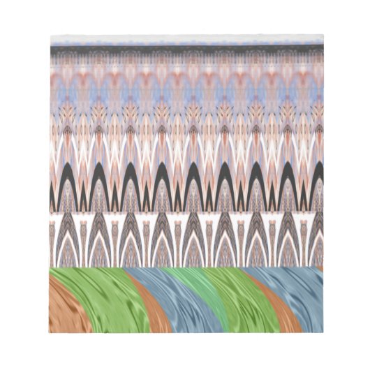 Verbazingwekkende Abstracte Pattern Art Print Notitieblok (Voorkant)