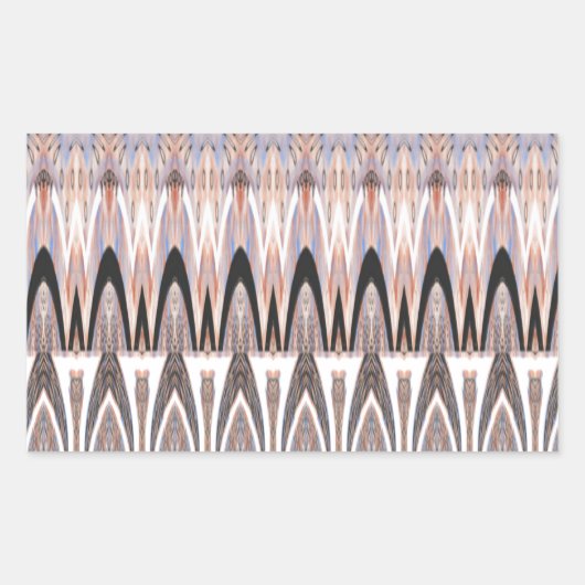 Verbazingwekkende Abstracte Pattern Art Print Rechthoekige Sticker (Voorkant)
