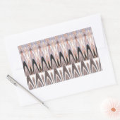 Verbazingwekkende Abstracte Pattern Art Print Rechthoekige Sticker (Envelop)