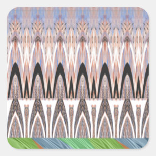 Verbazingwekkende Abstracte Pattern Art Print Vierkante Sticker