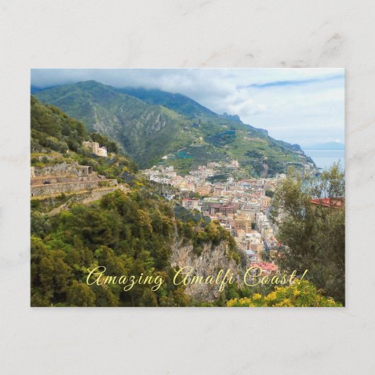 VERBAZINGWEKKENDE AMALFI COAST / SCHILDERACHTIG IT BRIEFKAART (Voorkant)