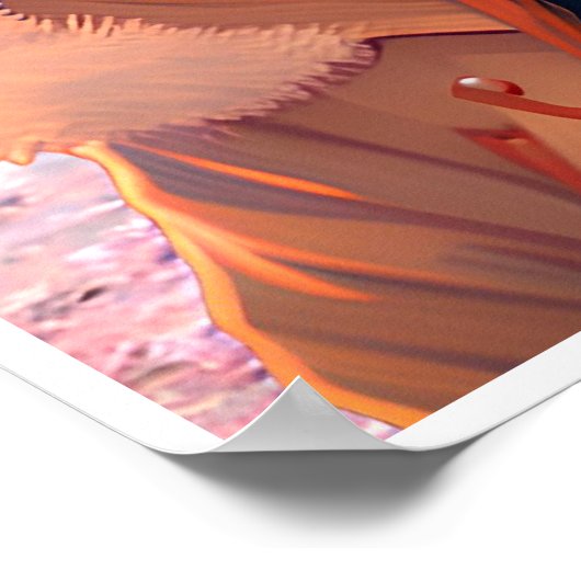 Verbazingwekkende anime meisje kunst poster (Hoek)