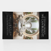 Verbazingwekkende architecturale interieurs Marmer Spandoek (Horizontaal)